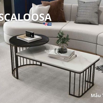 Cặp bàn sofa mặt đá Ceramic T95 Tuscaloosa