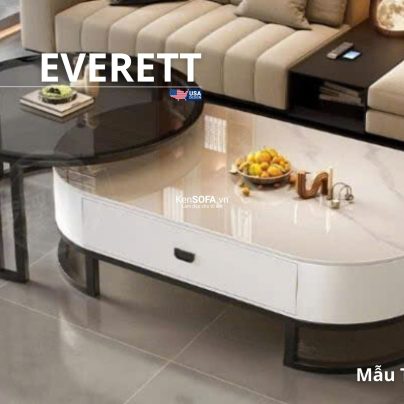 Cặp bàn sofa mặt đá Ceramic T96 Everett