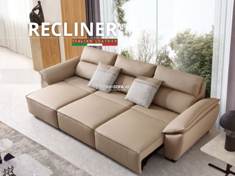 Sofa thư giãn Da Bò Ý 🇮🇹 chỉnh điện Recliner R07