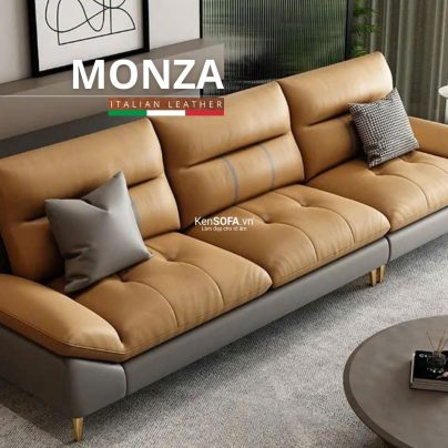 Sofa băng da cao cấp CC113 Monza Hàn Quốc nhập khẩu