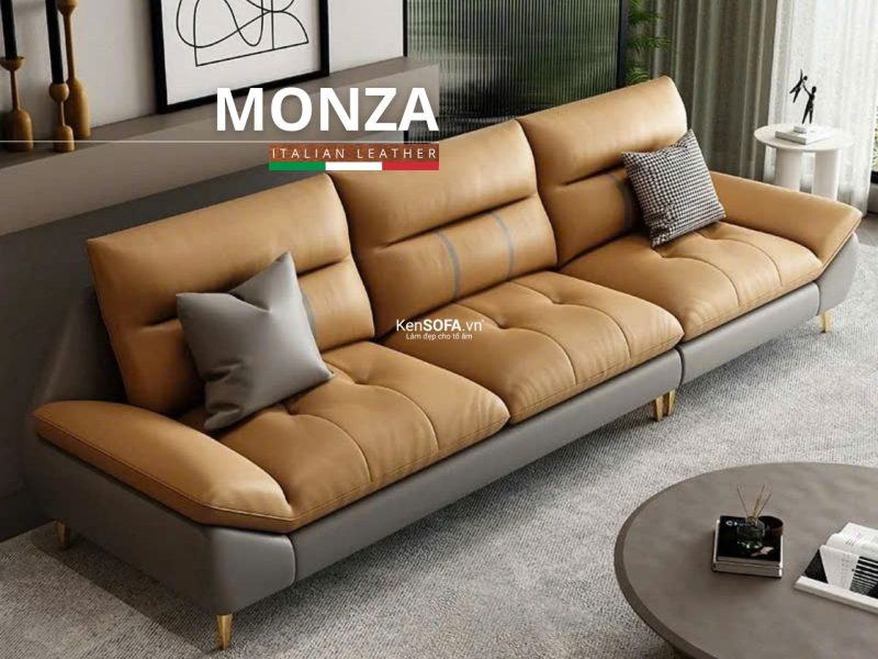 Sofa băng da cao cấp CC113 Monza Hàn Quốc nhập khẩu