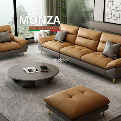 Sofa băng da cao cấp CC113 Monza Hàn Quốc nhập khẩu