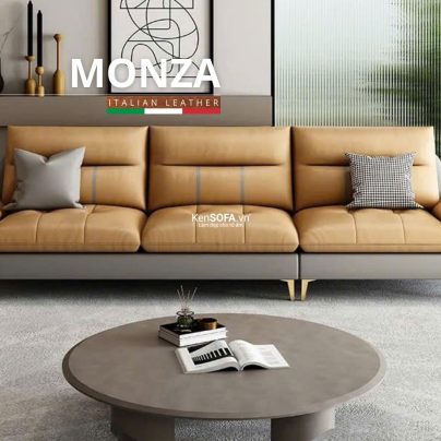 Sofa băng da cao cấp CC113 Monza Hàn Quốc nhập khẩu