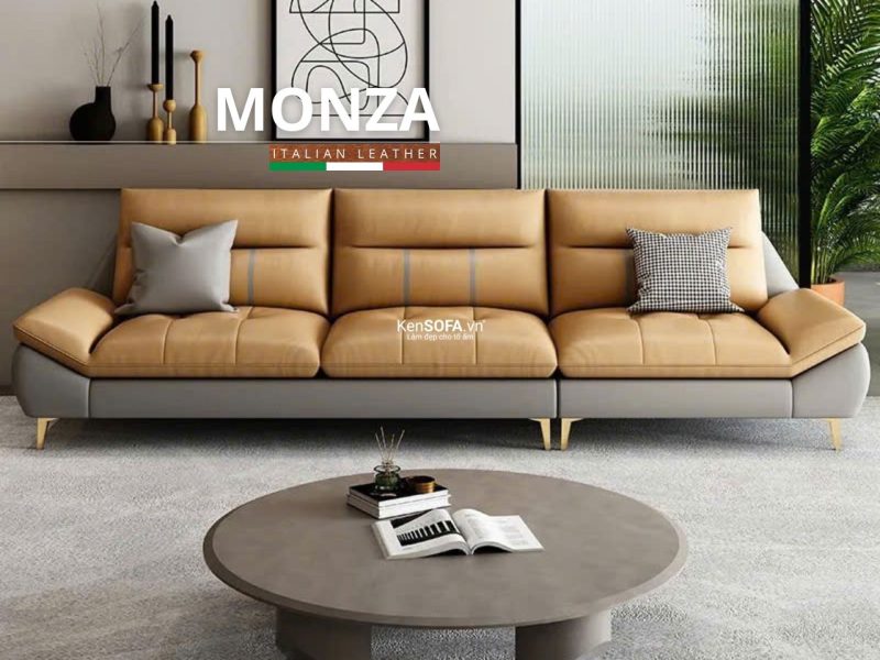 Sofa băng da cao cấp CC113 Monza Hàn Quốc nhập khẩu