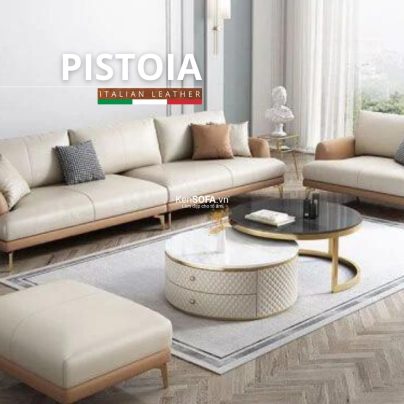 Sofa băng da cao cấp CC114 Pistoia Hàn Quốc nhập khẩu