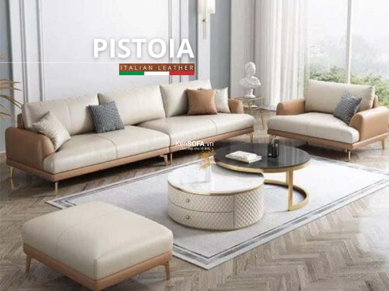 Sofa băng da cao cấp CC114 Pistoia Hàn Quốc nhập khẩu