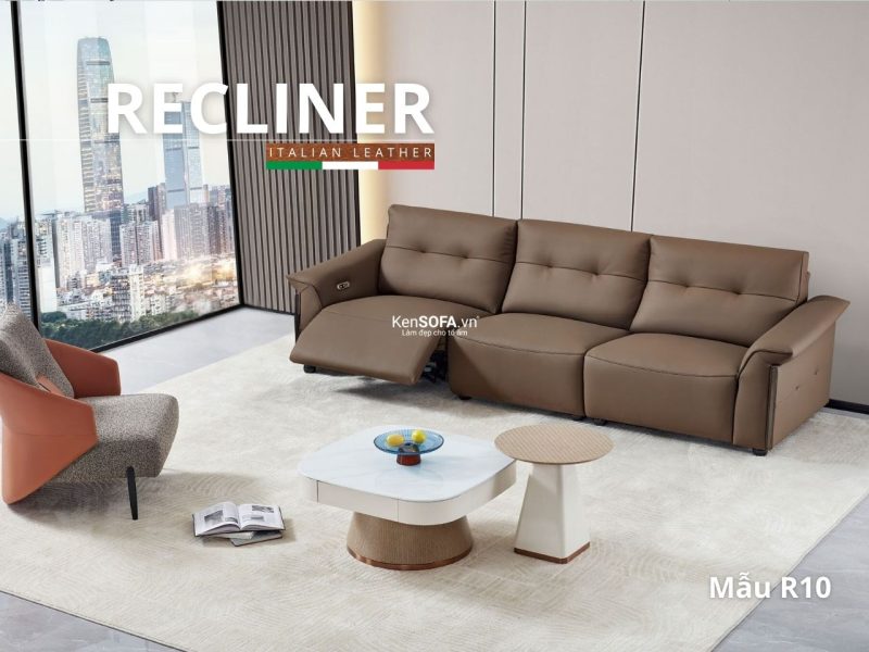 Sofa thư giãn Recliner R10 3 chỗ Hàng xuất khẩu