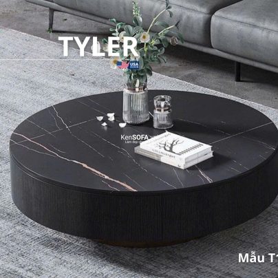 Cặp bàn sofa mặt đá Ceramic T102 Tyler