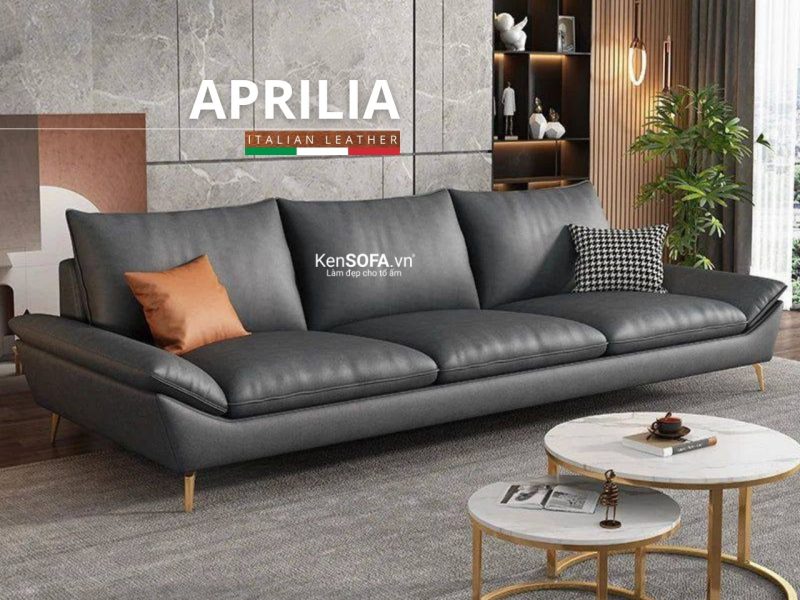 Sofa băng da cao cấp CC125 Aprilia Hàn Quốc nhập khẩu