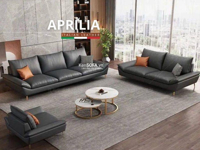 Sofa băng da cao cấp CC125 Aprilia Hàn Quốc nhập khẩu