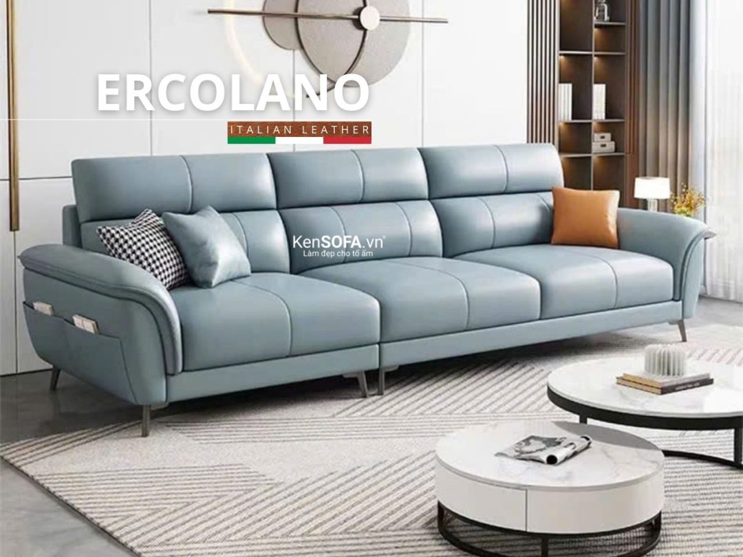Sofa băng da cao cấp CC126 Ercolano Hàn Quốc nhập khẩu