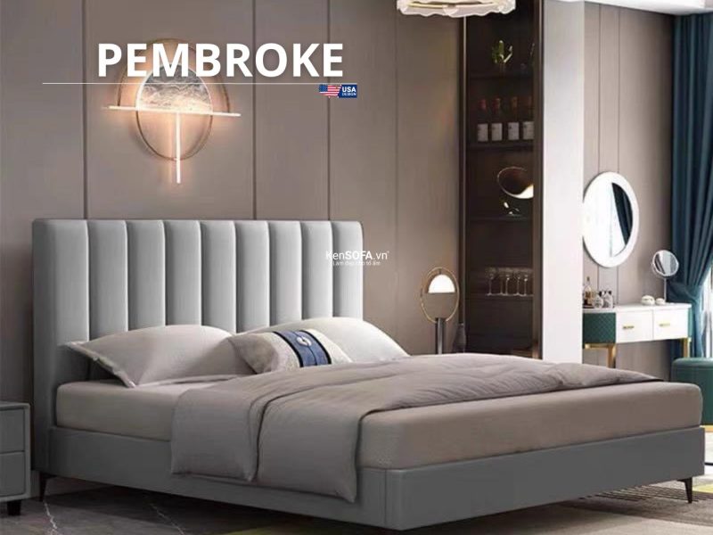 Giường Ngủ Bọc Nệm Pembroke GN01