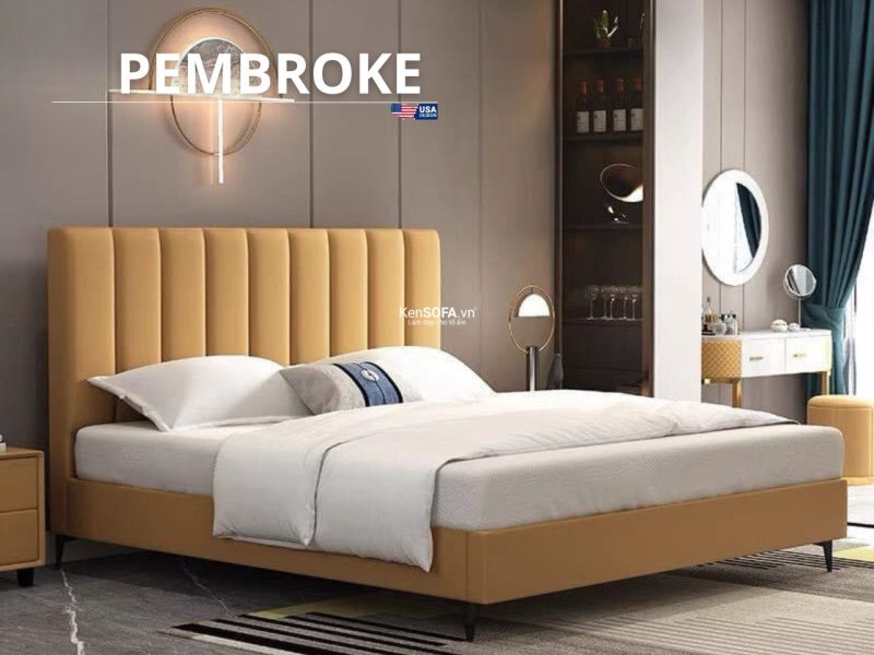 Giường Ngủ Bọc Nệm Pembroke GN01