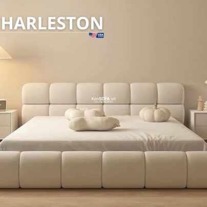 Giường Ngủ Bọc Nệm Charleston GN17