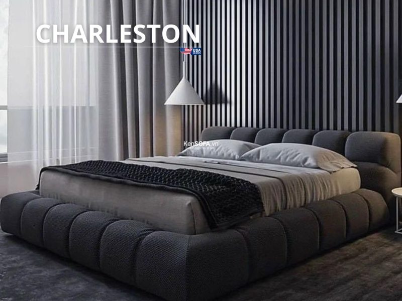 Giường Ngủ Bọc Nệm Charleston GN17