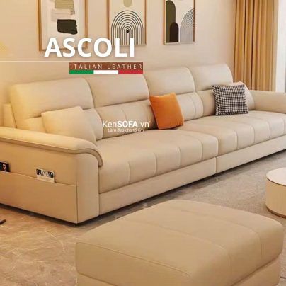 Sofa băng da cao cấp CC128 Ascoli Hàn Quốc nhập khẩu