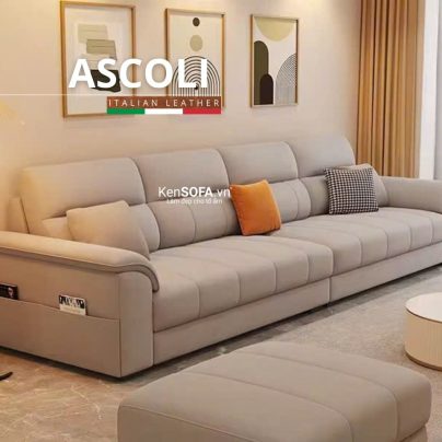 Sofa băng da cao cấp CC128 Ascoli Hàn Quốc nhập khẩu