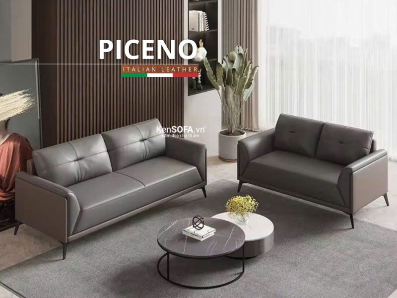 Sofa băng da cao cấp CC129 Piceno Hàn Quốc nhập khẩu