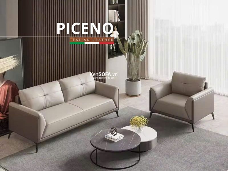 Sofa băng da cao cấp CC129 Piceno Hàn Quốc nhập khẩu