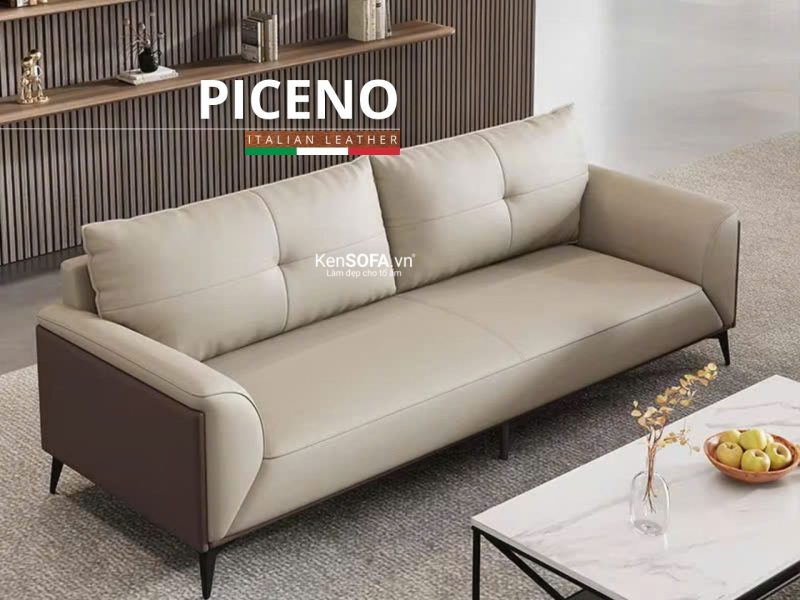 Sofa băng da cao cấp CC129 Piceno Hàn Quốc nhập khẩu