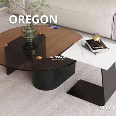 Cặp bàn sofa mặt đá Ceramic T106 Oregon