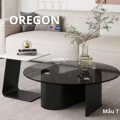 Cặp bàn sofa mặt đá Ceramic T106 Oregon