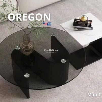 Cặp bàn sofa mặt đá Ceramic T106 Oregon