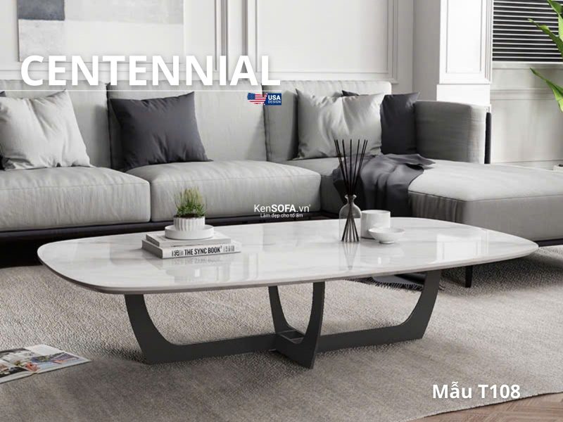 Bàn sofa mặt đá Ceramic T108 Centennial