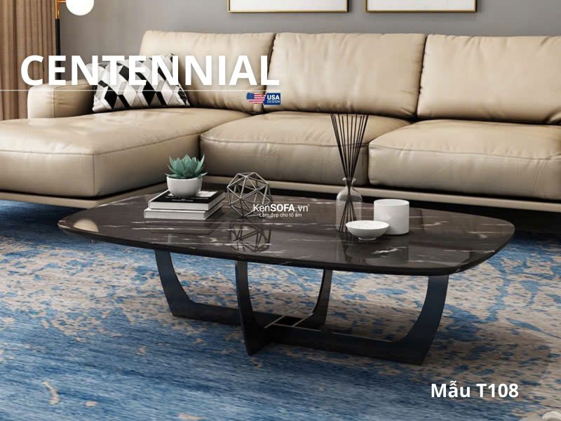 Bàn sofa mặt đá Ceramic T108 Centennial