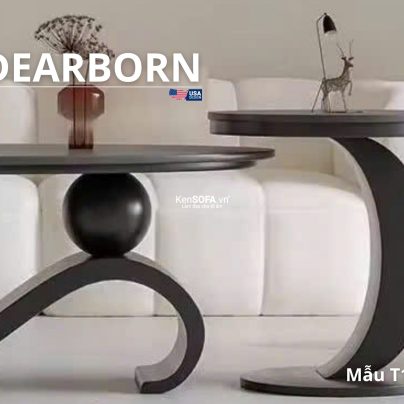 Cặp bàn sofa mặt đá Ceramic T111 Dearborn