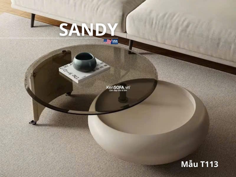 Cặp bàn sofa nhập khẩu T113 Sandy