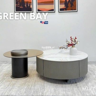 Cặp bàn sofa nhập khẩu T114 Green Bay