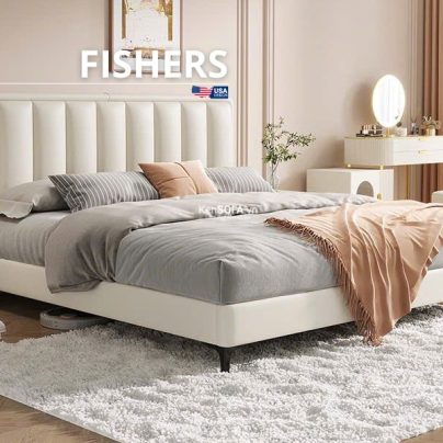 Giường Ngủ Bọc Nệm Fishers GN20