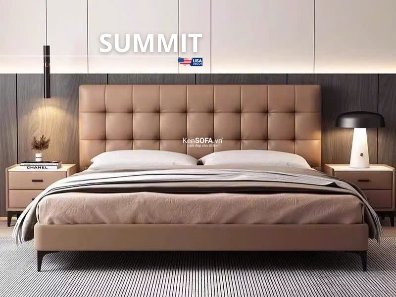 Giường Ngủ Bọc Nệm Summit GN19