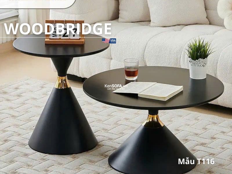 Cặp bàn sofa mặt đá Ceramic T116 Boulder