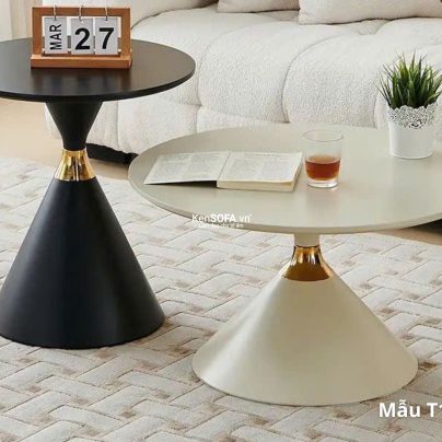 Cặp bàn sofa mặt đá Ceramic T116 Boulder