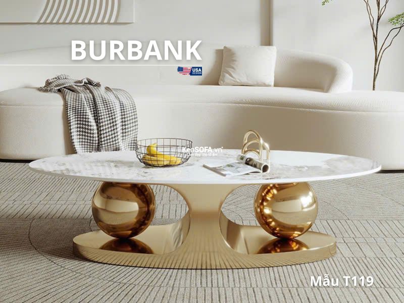 Bàn sofa nhập khẩu T119 Burbank