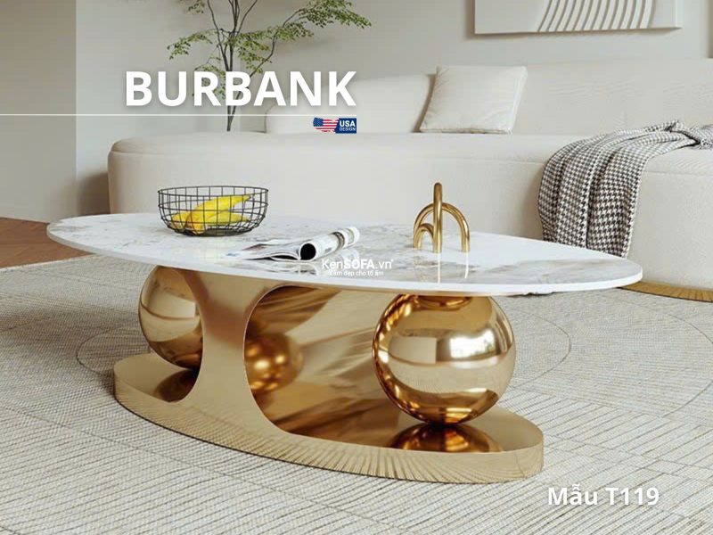 Bàn sofa nhập khẩu T119 Burbank