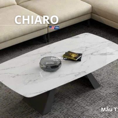 Bàn sofa mặt đá Ceramic T120 Chiaro