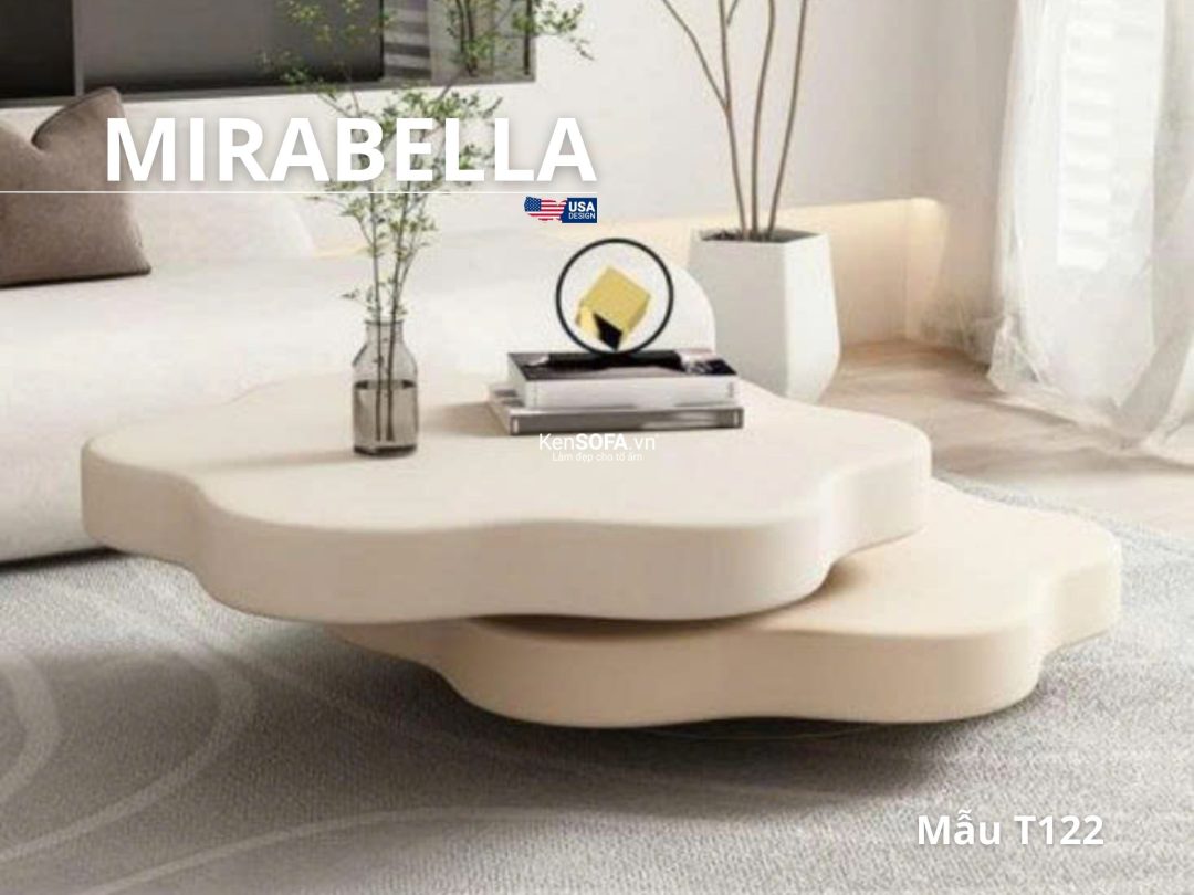 Bàn sofa nhập khẩu T122 Mirabella