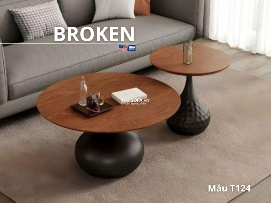 Cặp bàn sofa T124 Broken