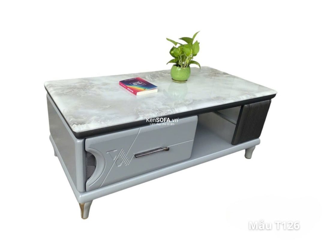 Bàn sofa mặt đá T126 nhập khẩu