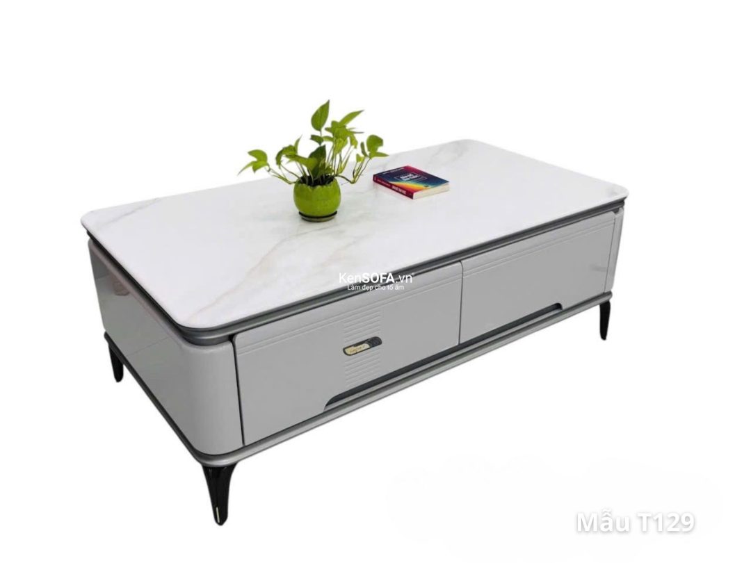 Bàn sofa mặt đá T129 nhập khẩu