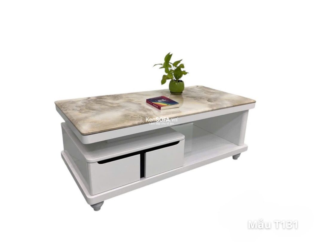 Bàn sofa mặt đá T131