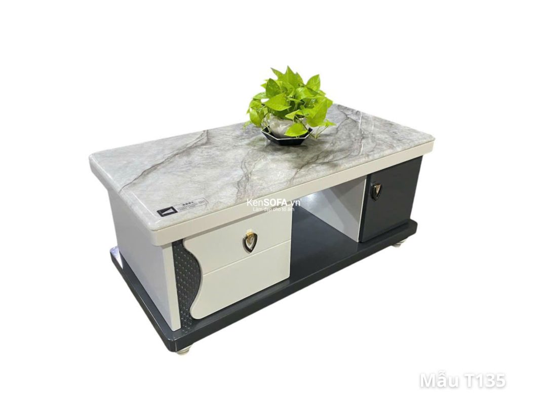 Bàn sofa mặt đá T135