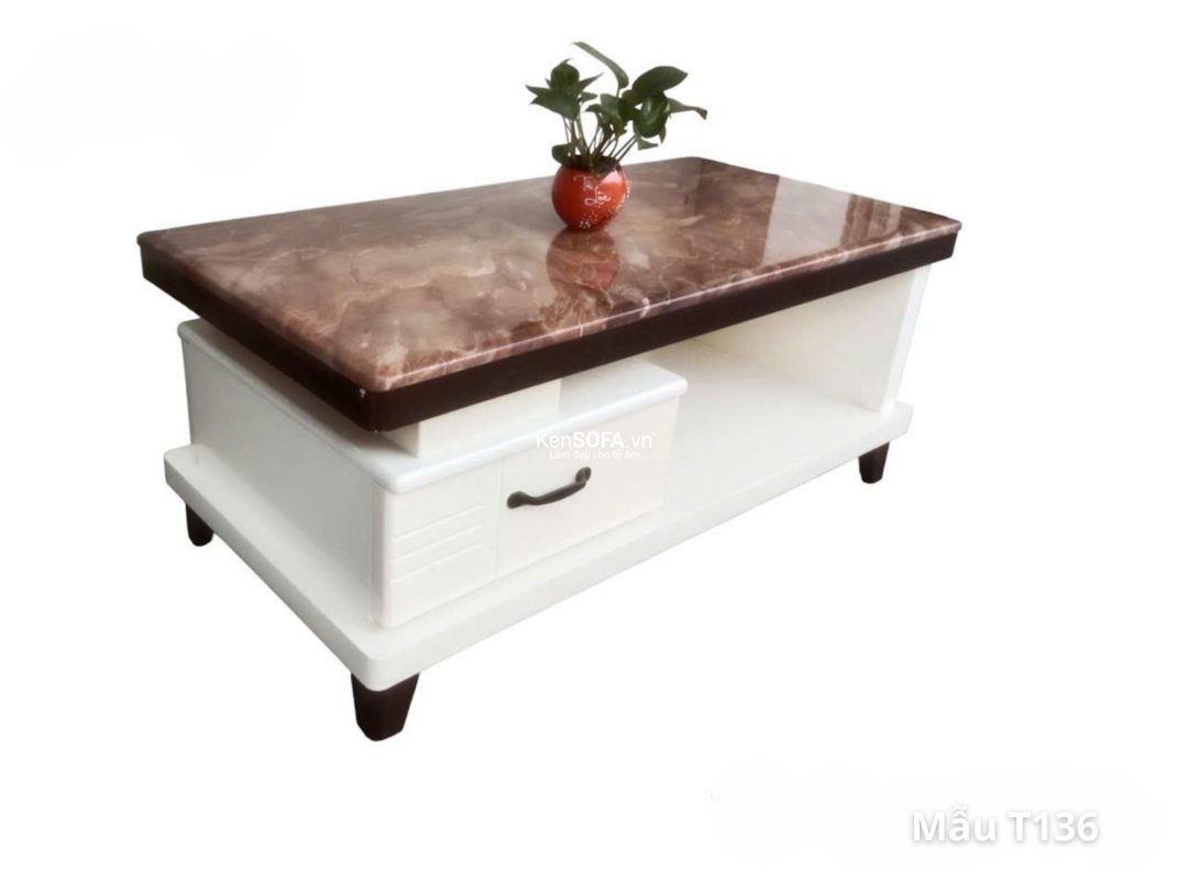 Bàn sofa mặt đá T136