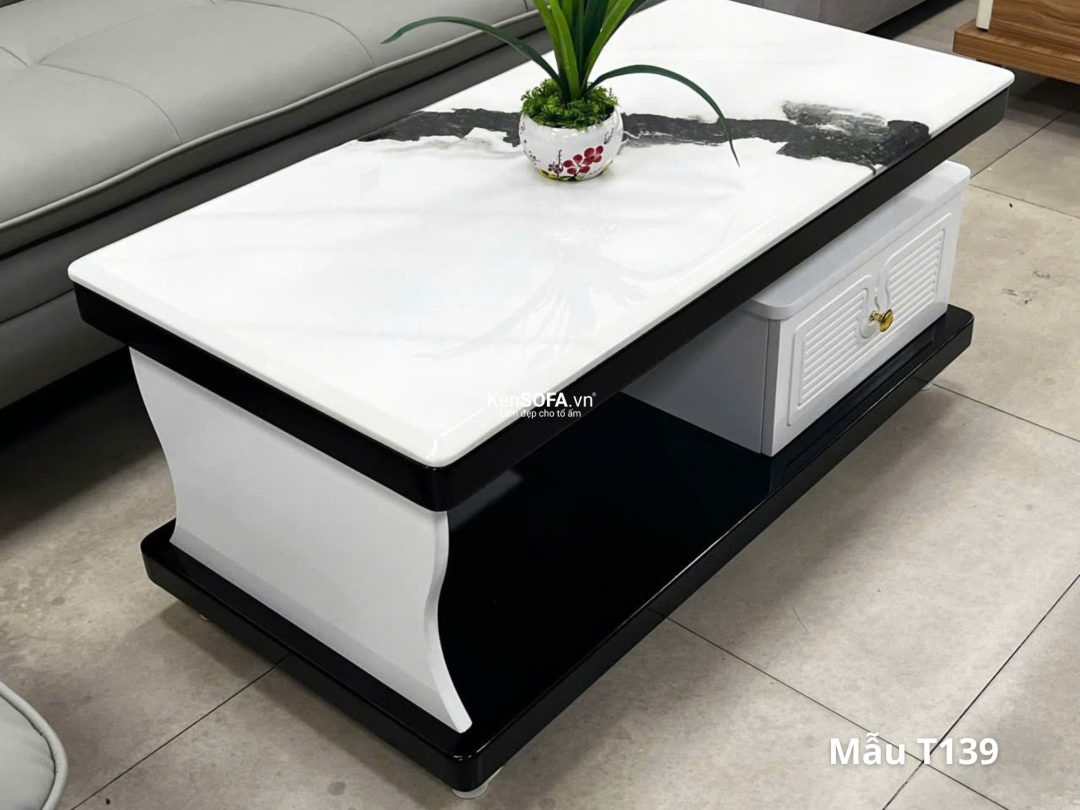 Bàn sofa mặt đá T139