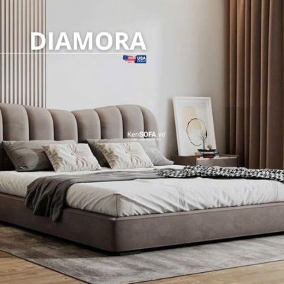 Giường Ngủ Bọc Nệm Diamora GN43